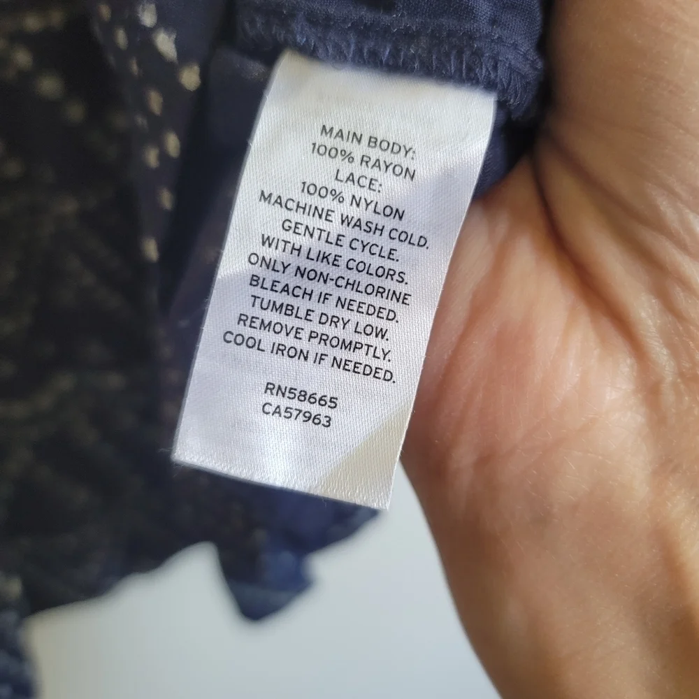 Tucker +‎ Tate, Girls Navy and Grey Geo Print Dress, Size Small (7/8)